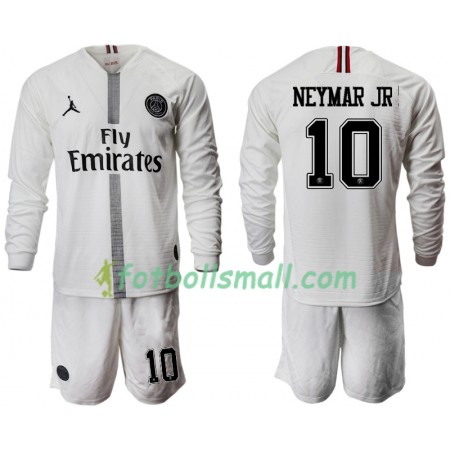 Paris Saint-Germain Fotbollströjor NEYMAR JR 10 Jodan Vit Barn Tredje tröja 2018/19 Långärmad